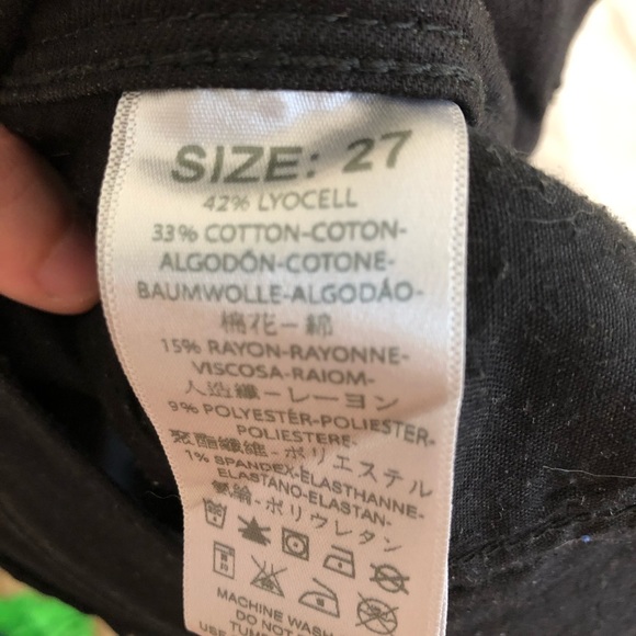 Free People Black Skinny Stretch Jeans 27 - Picture 5 of 5